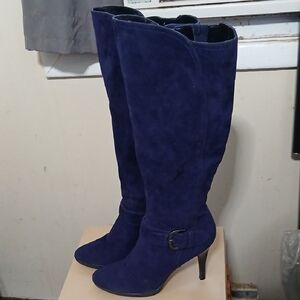 Elegant Purple Knee-High Women's Boots